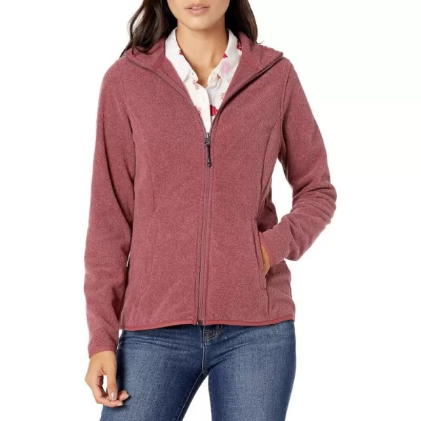 Amazon Essentials Womens ClassicFit FullZip Polar Soft Fleece Jacket Available in Plus SizePolyester Burgundy Heather