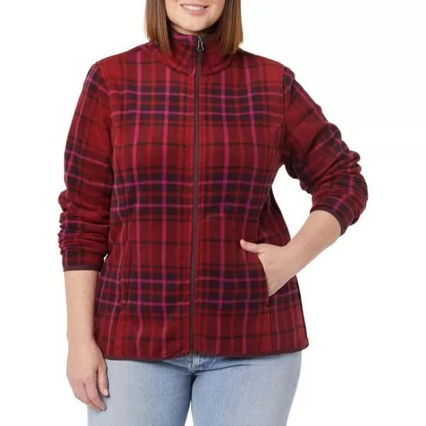 Polyester Dark Red Plaid