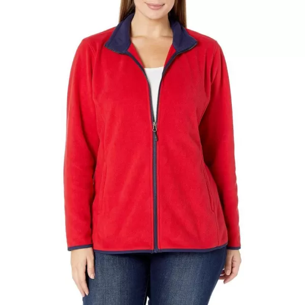 Polyester Navy Red