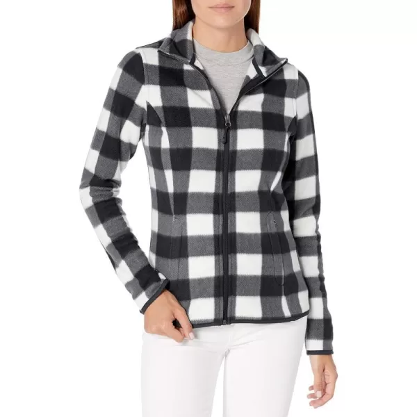 Polyester White/Black, Buffalo Plaid