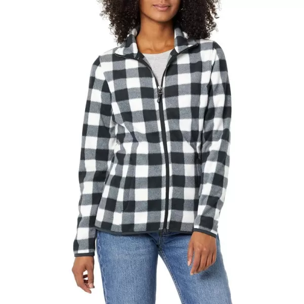 Polyester White/Black, Mini Buffalo Plaid