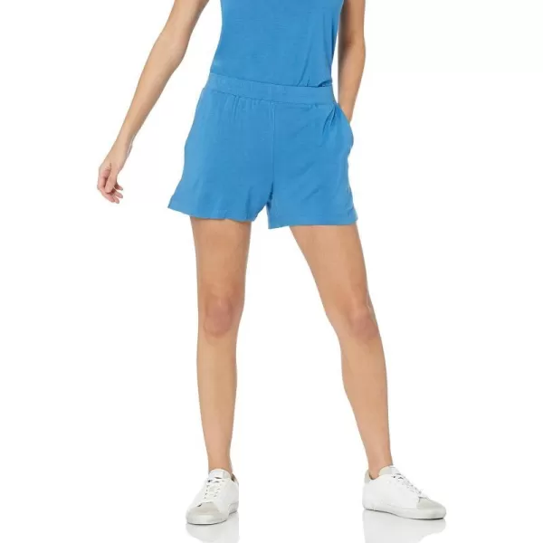 Amazon Essentials Womens ClassicFit Knit PullOn ShortBlue