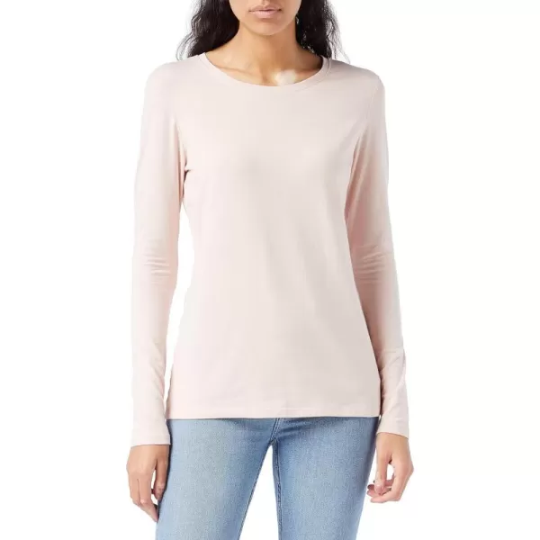 Amazon Essentials Womens ClassicFit LongSleeve Crewneck TShirt Available in Plus SizePale Pink