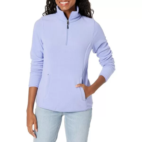 Amazon Essentials Womens ClassicFit LongSleeve QuarterZip Polar Fleece Pullover Jacket Available in Plus SizePolyester Blue