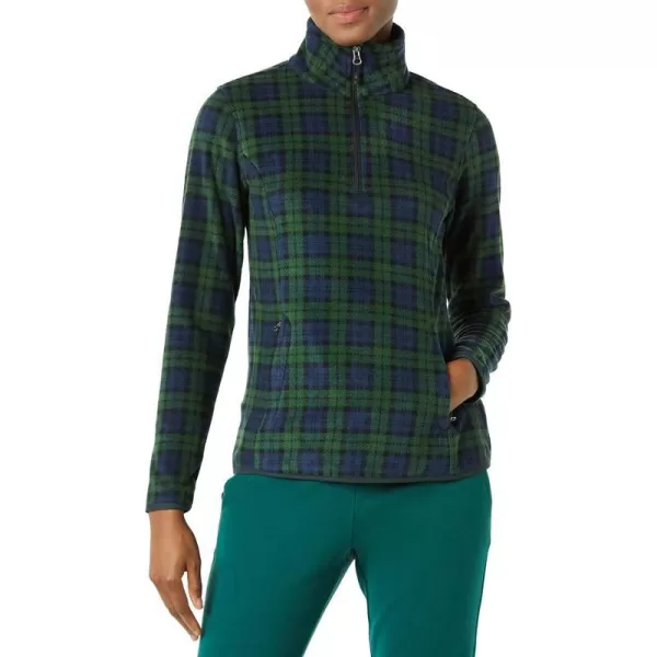 Polyester Navy/Green, Plaid