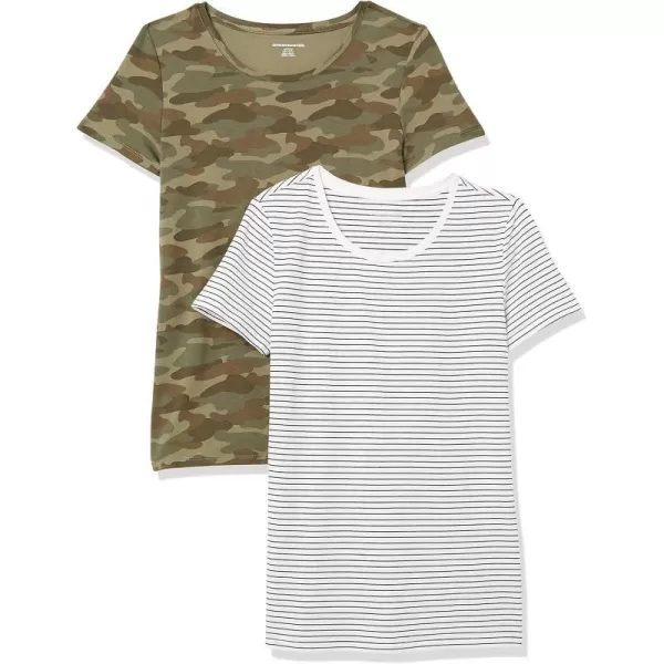 2 Olive Camo/White Stripe