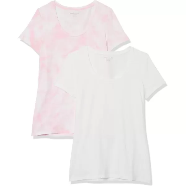 Pink Tie Dye/White