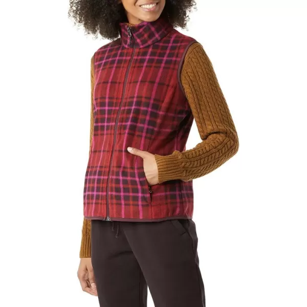 Polyester Dark Red Plaid