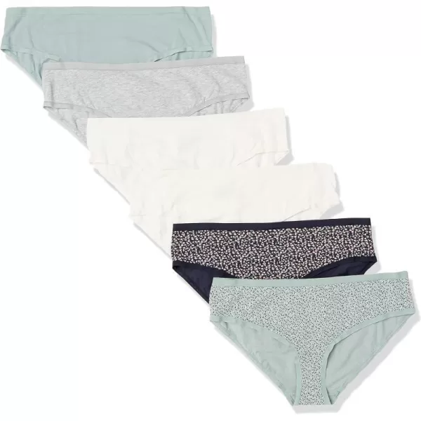 Amazon Essentials Womens Cotton Hipster Underwear Available in Plus Size Pack of 6Animal