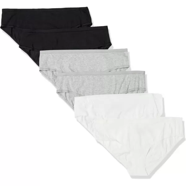 Amazon Essentials Womens Cotton Hipster Underwear Available in Plus Size Pack of 6Neutral