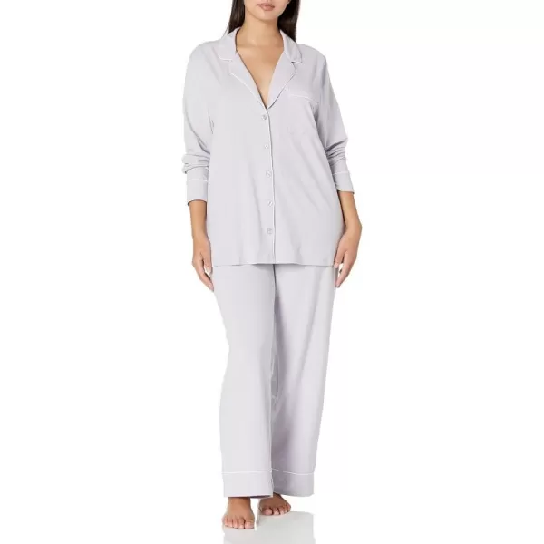 Amazon Essentials Womens Cotton Modal LongSleeve Shirt and FullLength Bottom Pajama Set Available in Plus SizeLilac