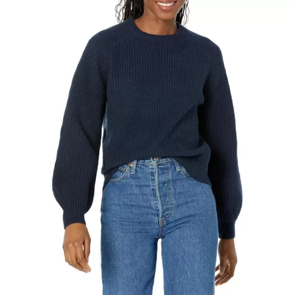 Amazon Essentials Womens Crew Neck Rib SweaterNavy