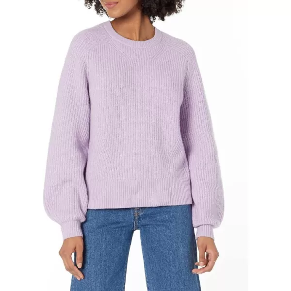 Amazon Essentials Womens Crew Neck Rib SweaterPastel Lilac