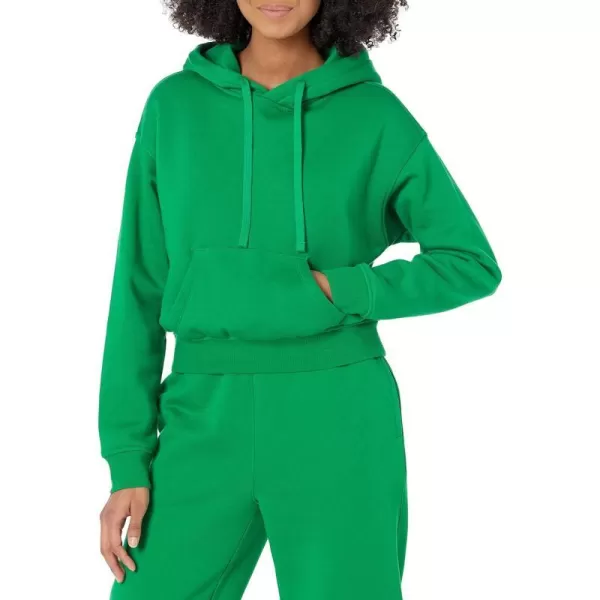 Amazon Essentials Womens Crop Hoodie Sweatshirt Available in Plus SizeGreen