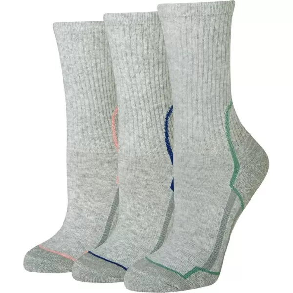 Amazon Essentials Womens Cushioned Hiking Crew Socks 3 PairsGrey Heather