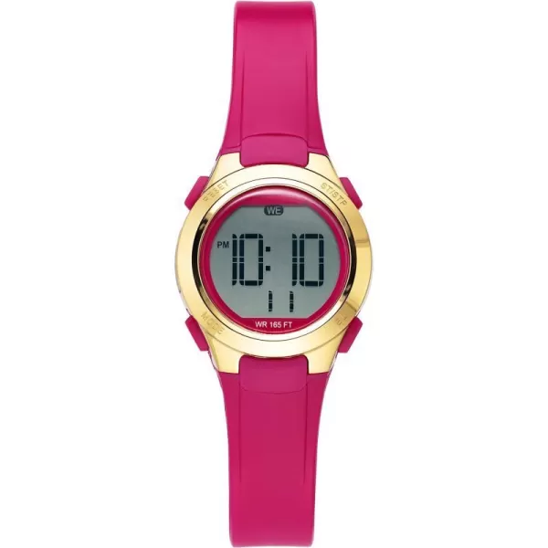 Amazon Essentials Womens Digital Chronograph Resin Strap WatchMagenta