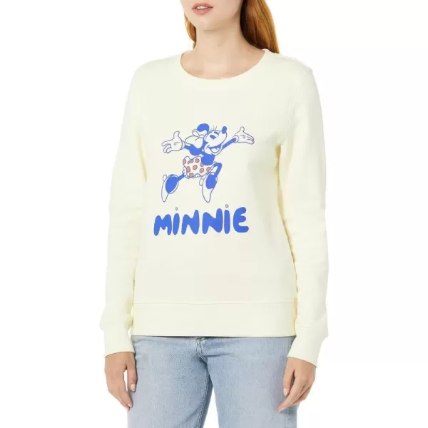 Amazon Essentials Womens Disney Fleece Crew SweatshirtMinnie Joy