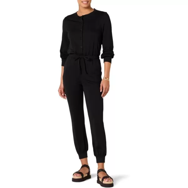 Amazon Essentials Womens Fashion Studio Terry JumpsuitBlack