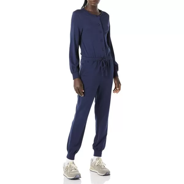 Amazon Essentials Womens Fashion Studio Terry JumpsuitNavy