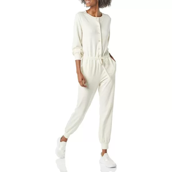 Amazon Essentials Womens Fashion Studio Terry JumpsuitOatmeal Heather