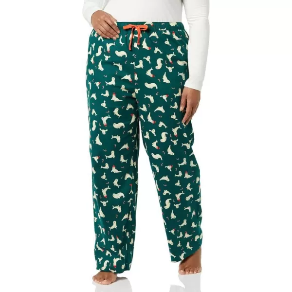 Amazon Essentials Womens Flannel Sleep Pant Available in Plus SizeGreen Seal