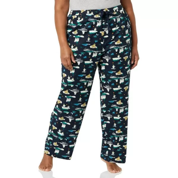 Amazon Essentials Womens Flannel Sleep Pant Available in Plus SizeNavy Arctic Creatures