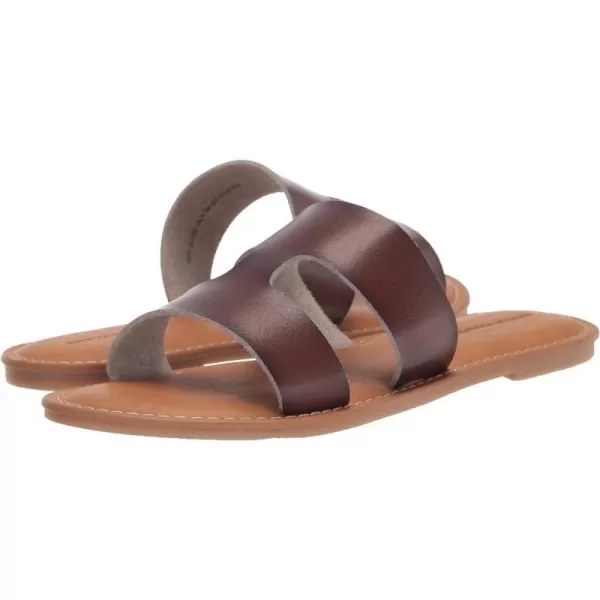 Amazon Essentials Womens Flat Banded SandalChocolate