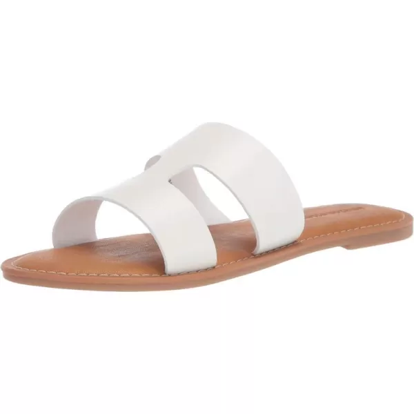 Amazon Essentials Womens Flat Banded SandalWhite