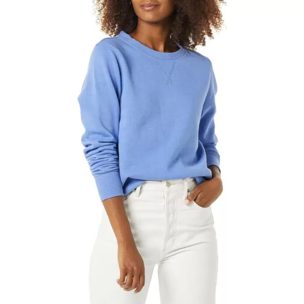 Amazon Essentials Womens Fleece Crewneck Sweatshirt Available in Plus SizeBlue