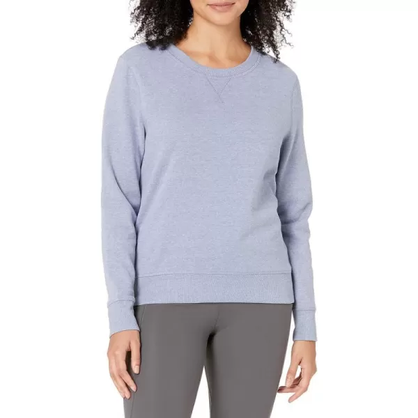 Amazon Essentials Womens Fleece Crewneck Sweatshirt Available in Plus SizeIndigo Blue Heather