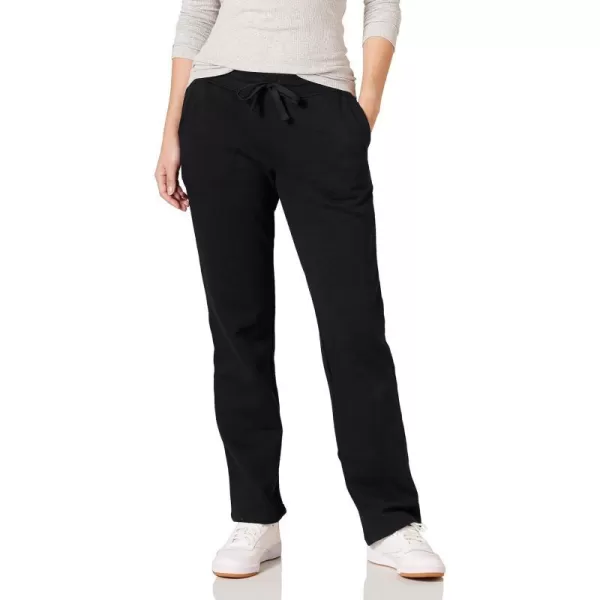 Amazon Essentials Womens Fleece Straight Leg Sweatpant Available in Plus SizeBlack