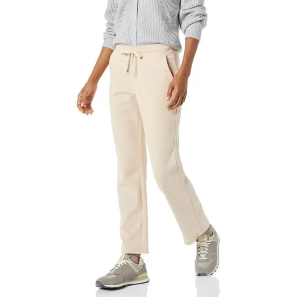 Amazon Essentials Womens Fleece Straight Leg Sweatpant Available in Plus SizeLight Beige