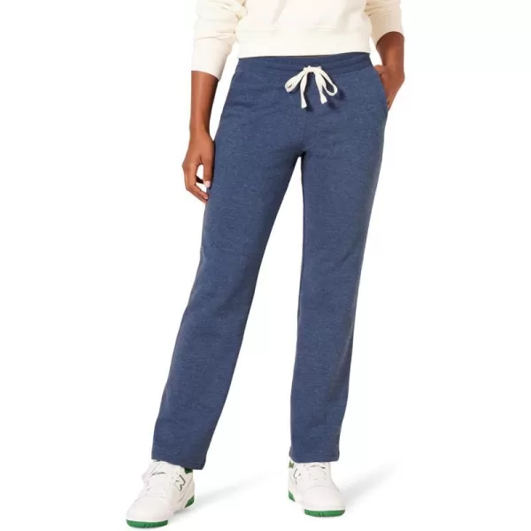 Amazon Essentials Womens Fleece Straight Leg Sweatpant Available in Plus SizeNavy Heather