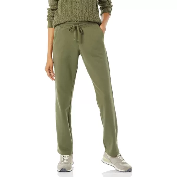 Amazon Essentials Womens Fleece Straight Leg Sweatpant Available in Plus SizeOlive