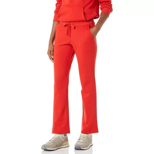 Amazon Essentials Womens Fleece Straight Leg Sweatpant Available in Plus SizeRed