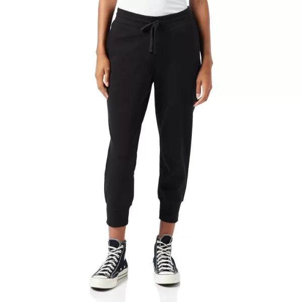 Amazon Essentials Womens French Terry Fleece Capri Jogger Sweatpant Available in Plus SizeBlack