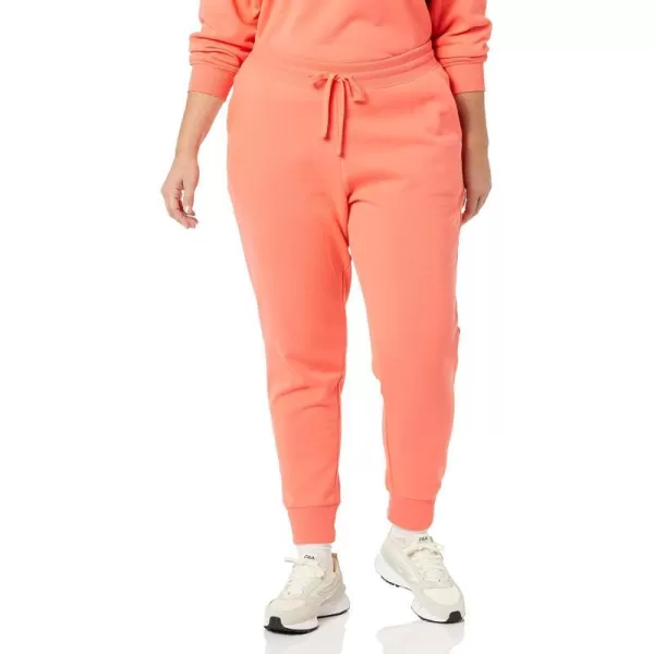 Amazon Essentials Womens French Terry Fleece Jogger Sweatpant Available in Plus SizeBright Pink