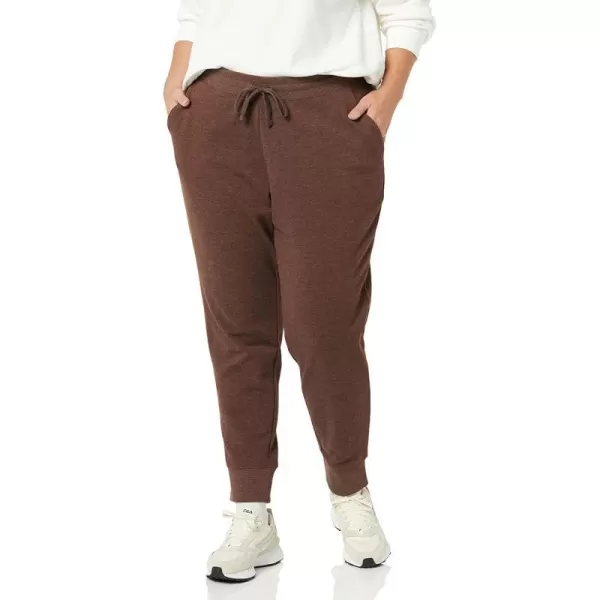 Amazon Essentials Womens French Terry Fleece Jogger Sweatpant Available in Plus SizeChestnut Brown