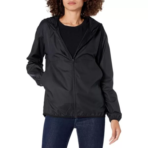 Amazon Essentials Womens FullZip Packable WindbreakerBlack