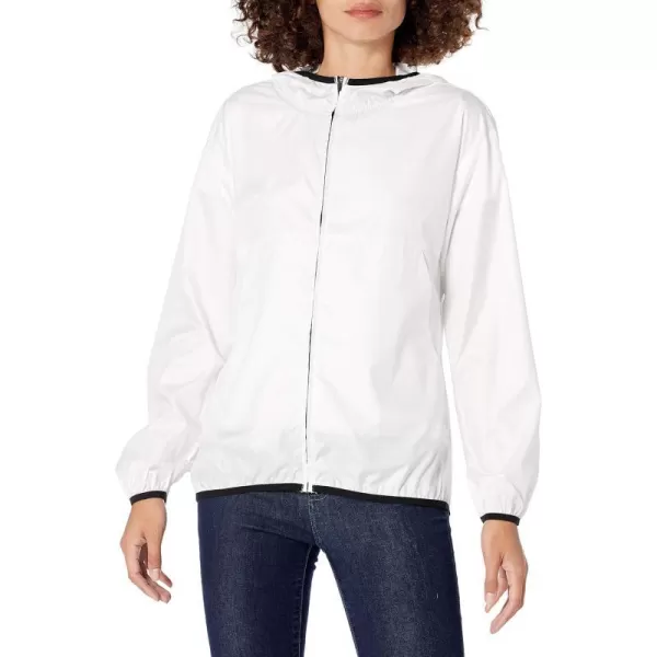 Amazon Essentials Womens FullZip Packable WindbreakerWhite