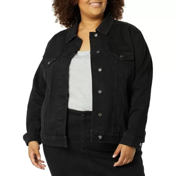 Amazon Essentials Womens Jean Jacket Available in Plus SizeBlack Wash