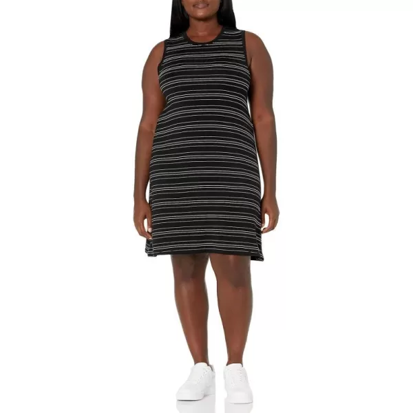 Rayon Blend Black/White, Stripe