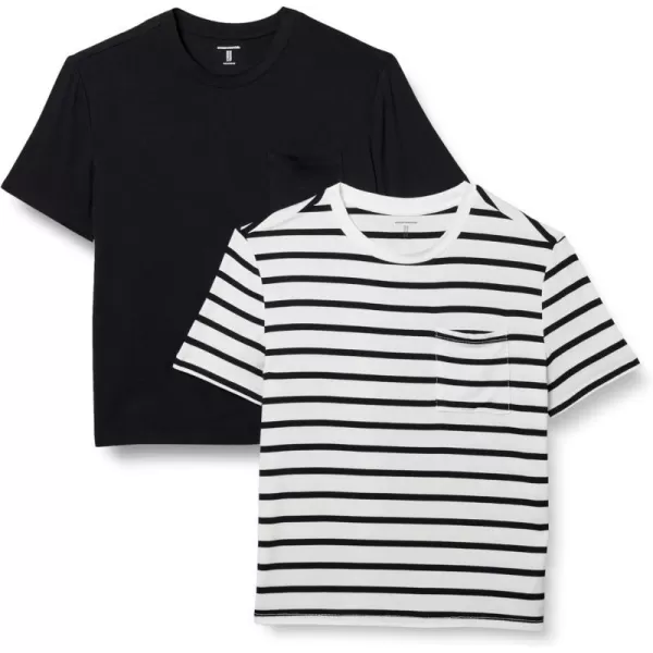 Black/White French Stripe