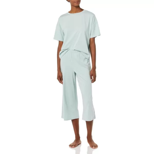 Amazon Essentials Womens Knit Jersey Pajama Set Available in Plus SizeDusty Blue