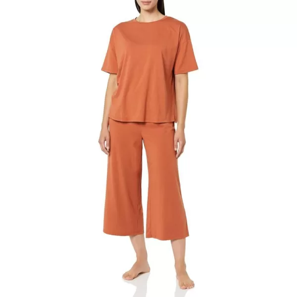 Amazon Essentials Womens Knit Jersey Pajama Set Available in Plus SizeTerracotta