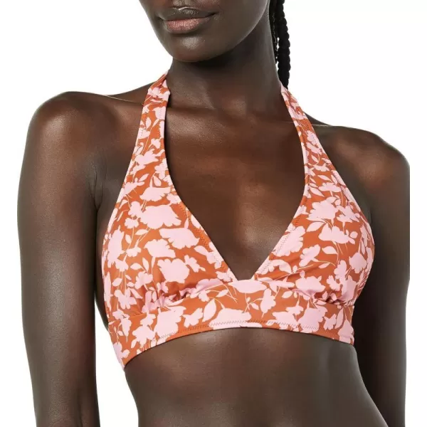 Orange Pink Floral Print