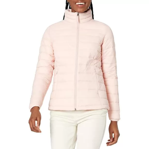 Amazon Essentials Womens Lightweight LongSleeve WaterResistant Puffer Jacket Available in Plus SizeLight Pink