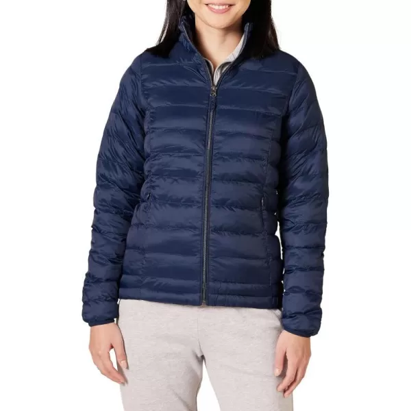 Amazon Essentials Womens Lightweight LongSleeve WaterResistant Puffer Jacket Available in Plus SizeNavy