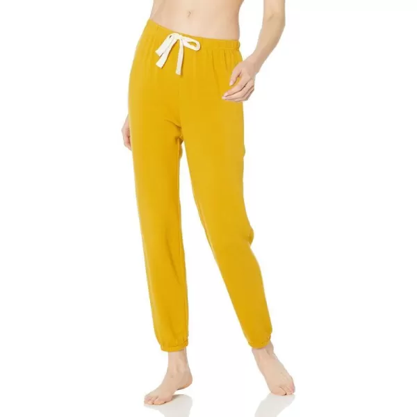 Amazon Essentials Womens Lightweight Lounge Terry Jogger Pajama Pant Available in Plus SizeDark Yellow