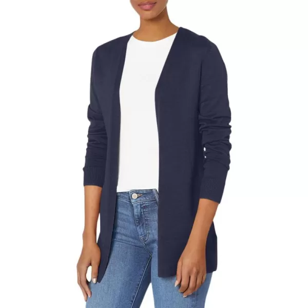 Amazon Essentials Womens Lightweight OpenFront Cardigan Sweater Available in Plus SizeNavy